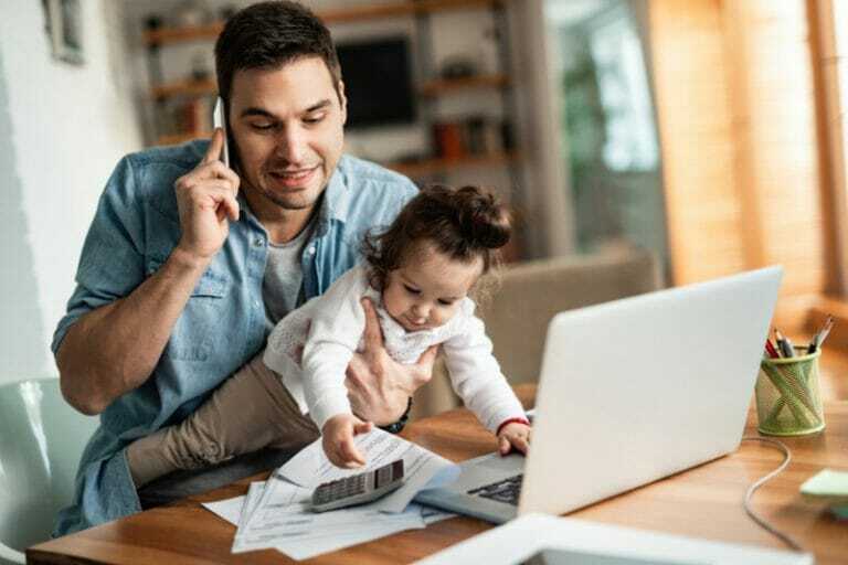Home office con niños